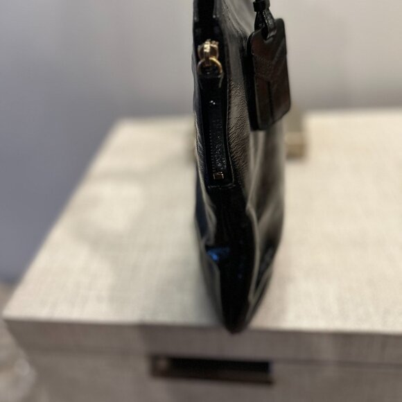 Yves Saint Laurent Vintage Patent Leather Metropolis Rive Gauche Shoulder Bag - Picture 4 of 11